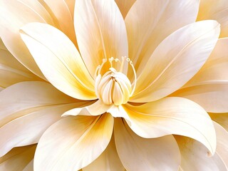 Exquisite Creamy flower in Full Bloom, Featuring Delicate Petals and a Soft Glow