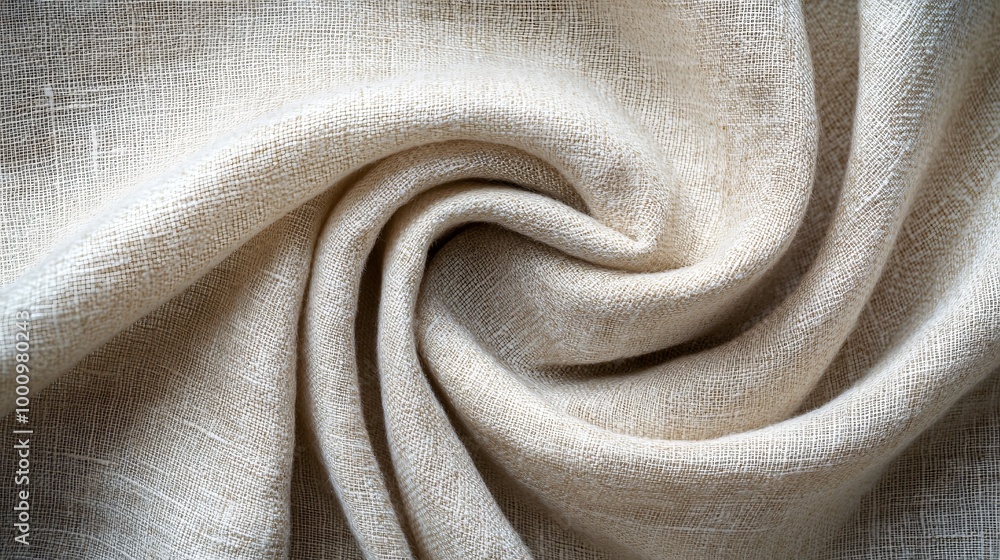 Poster close up of white linen fabric with a grid pattern.