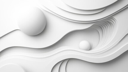 Abstract Paper Art Layers