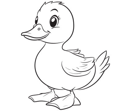 recommend clip art: Duck and ducklings, Outline baby duck, Cute baby duck vector