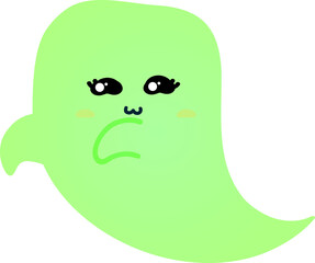 cute ghost cartoon , halloween