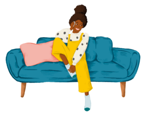 Woman png talking on phone sticker, transparent background