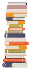 PNG book spine education  illustration transparent background