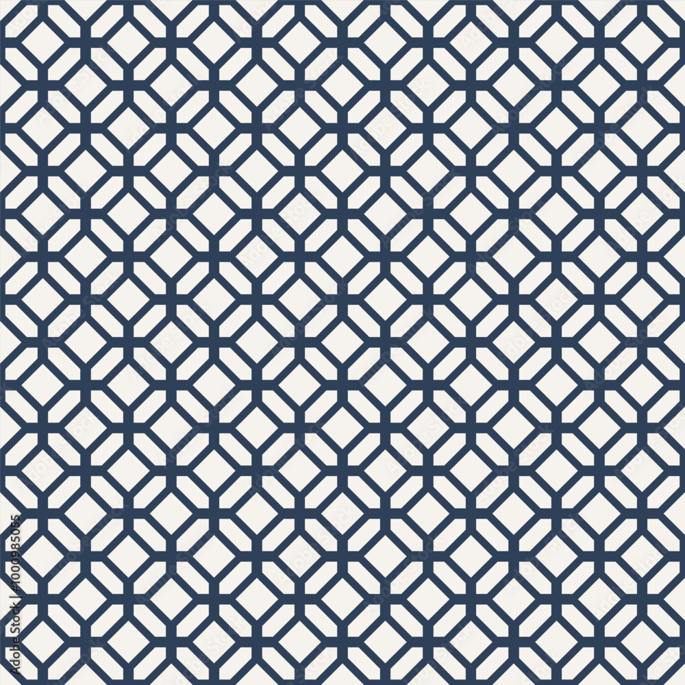 Poster abstract geometry shape seamless pattern white and blue color vector background template
