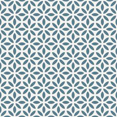 geometric leaf shape seamless pattern green and beige color vector mosaic template