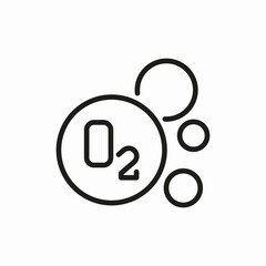 oxygen o2 icon sign vector