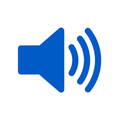 blue speaker icon illustration png 