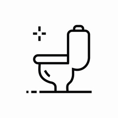 modern toilet icon sign vector