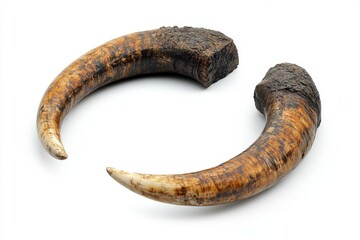 boar, tusks, wild, curved, display, white, background, nature, wildlife, decorative, animal, texture, craftsmanship, art, environment, hunting, collection, unique, detail, natural