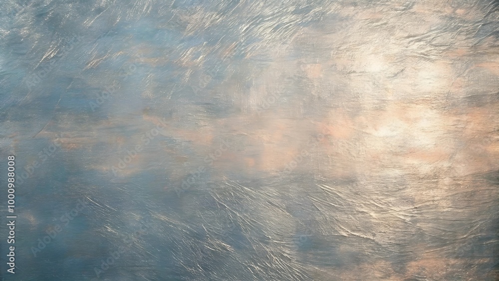 Poster Textured metallic background with a soft gradient and shimmering effect