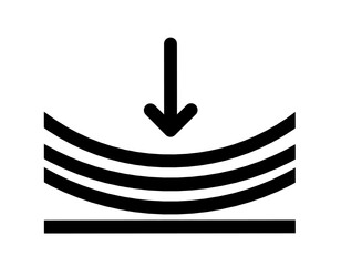 Flex icon vector with simple design. elastic icon