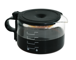 Black coffee png sticker, transparent background