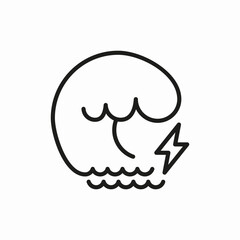 wave energy power generic icon sign vector