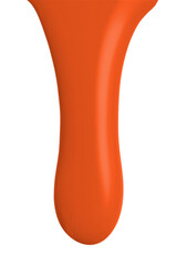 Orange dripping paint png element