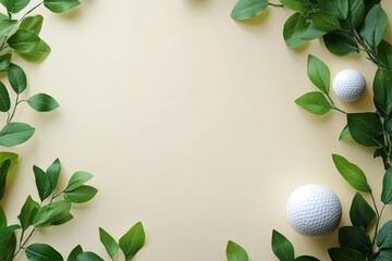 Stylish Golf-Themed Lunch Invitation Card with Minimal Design
