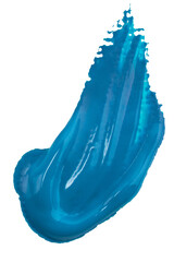 Blue paint smudge textured png brush stroke creative art graphic