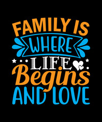 Family t-shirt design