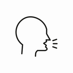 illness cough sick icon sign vector