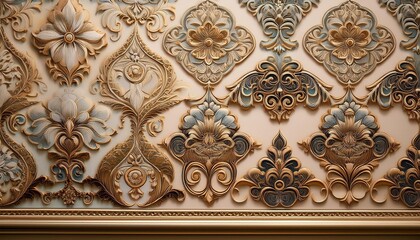 Vintage-inspired wallpaper designs with intricate patterns