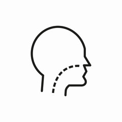 sore throat icon sign vector