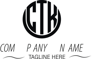  C T K logo design 