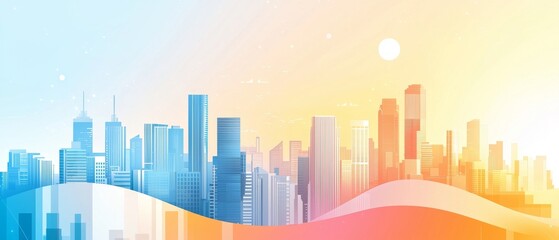 Fototapeta premium abstract city background