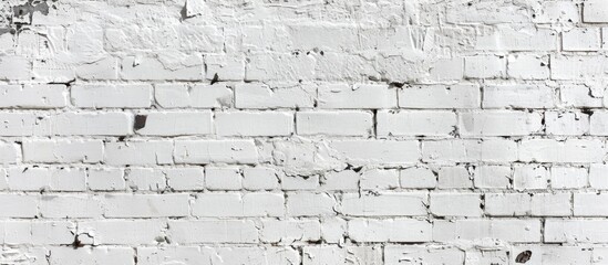 Dirty White Brick Wall During The Day