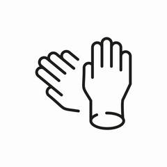 medicine glove icon sign vector