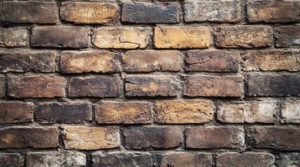 Obraz premium Textured Brick Wall with Warm Tones and Details