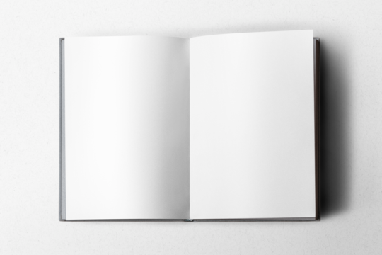 Magazine page png transparent mockup