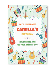 Invitation to a birthday party or celebration in honor of an important event.
