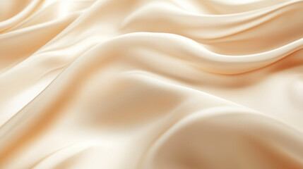 Obraz premium Creamy Silk Fabric Waves Flowing Seamlessly with Soft Light