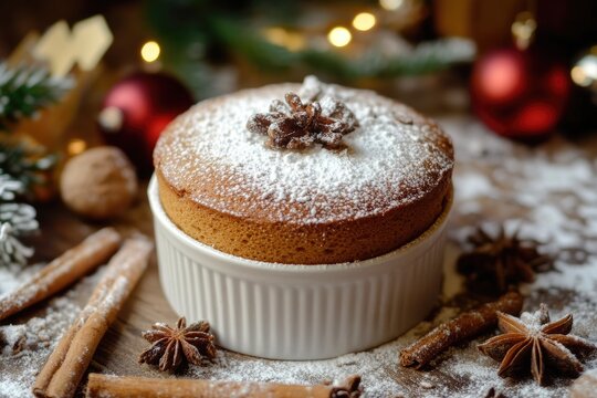 A  Christmas  Suflee  with  Powdered  Sugar  and  Spices