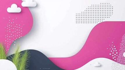 Abstract colorful background with dynamic shapes and textures