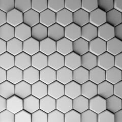 CGI 3d hexagonal wallpaper background