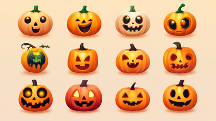 A fun, cartoon-style emoji for Halloween designs.