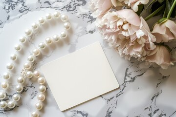 wedding card with roses