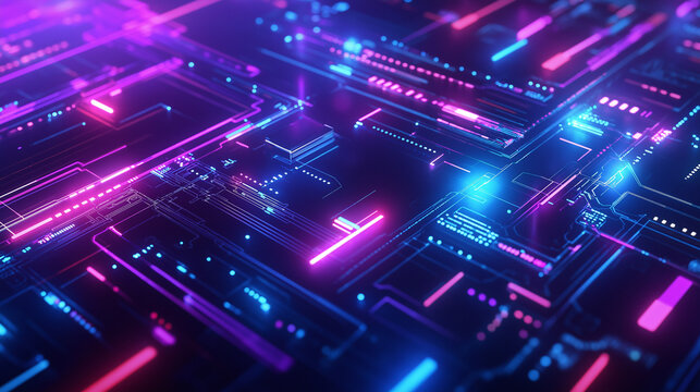 Digital deals concept, Modern web interface, dark background with neon highlights, Online shopping, Shopping website, Cyber Monday banner