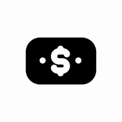 dollar cash sticker icon sign vector