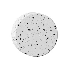 Terrazzo cylinder shape png sticker, 3D element, transparent background