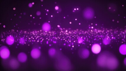 Soft Bokeh Lights on Dark Purple Background