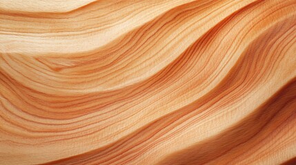 Fototapeta premium Close-up of wood grain with wavy, textured surface.