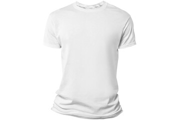 White men's t-shirt mockup 3D rendering, sports shirt for design, pattern, front, side view. Set. stock photo
