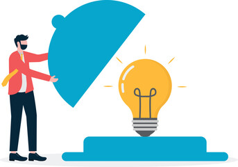 Uncover the idea in the tray
