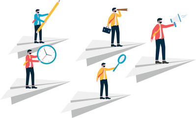 Fototapeta premium Successful Teams, Team Leadership, Motivation or Motivation to Achieve Success,