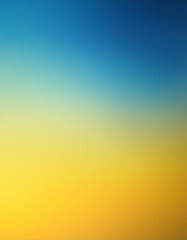 Obraz premium modern and simple blue and yellow gradient colors background with grain rough texture