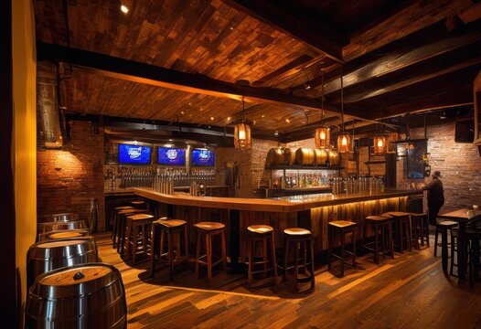 vibrant brewery atmosphere featuring brewing colorful decor lively brewing experience, equipment, ingredients, production, fermentation, hops, barley