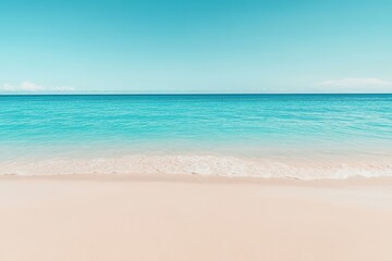 Fototapeta premium Tranquil tropical beach with turquoise waters