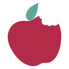 PNG Bitten red people graphic illustration sticker, transparent background