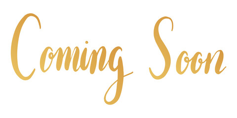Coming soon png word sticker typography, transparent background